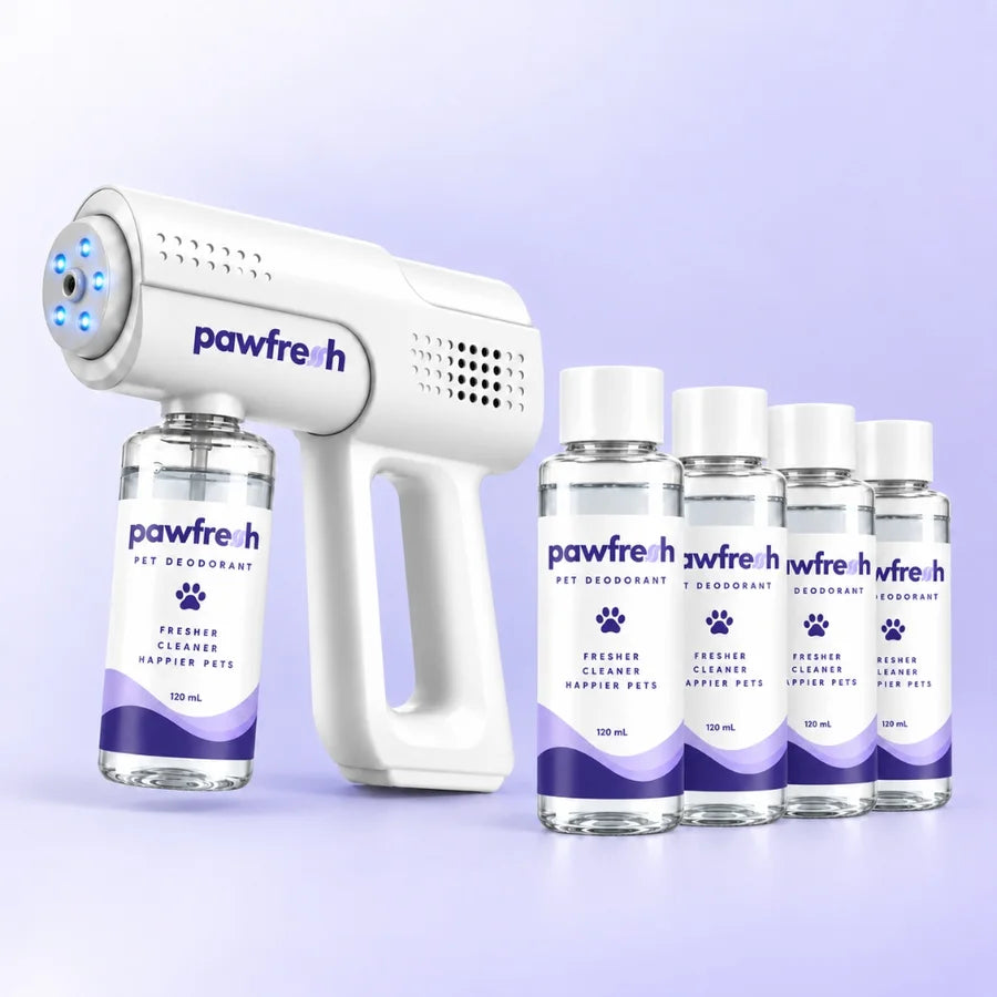 Best Value bundle: PawFresh device with four refill bottles